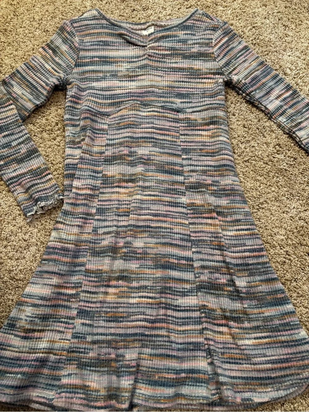 OSHKOSH B’GOSH space dye ribbed knit dress. Size 8.